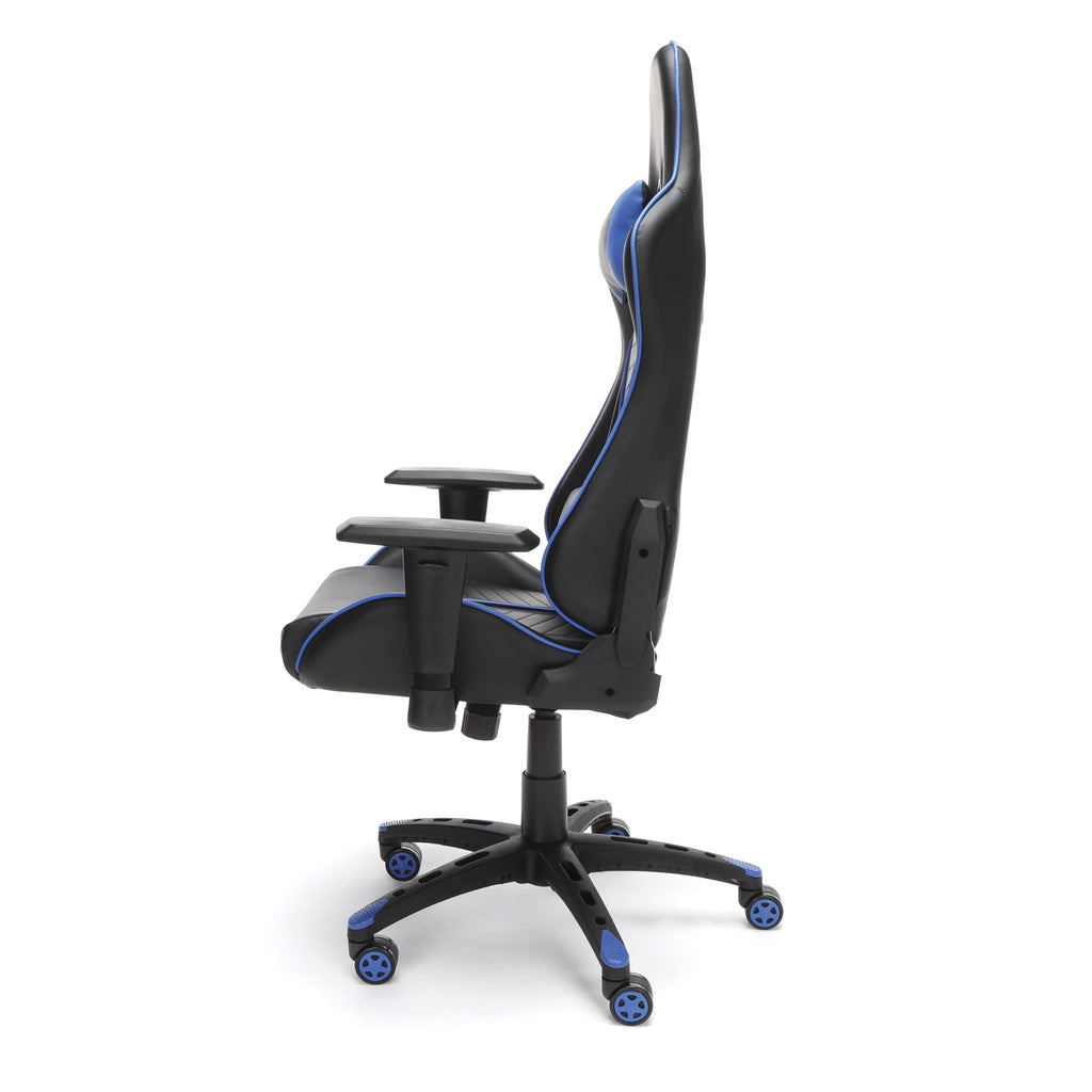 OFM Essentials Collection Racing Style Gaming Chair, in Blue (ESS-6065-BLU)