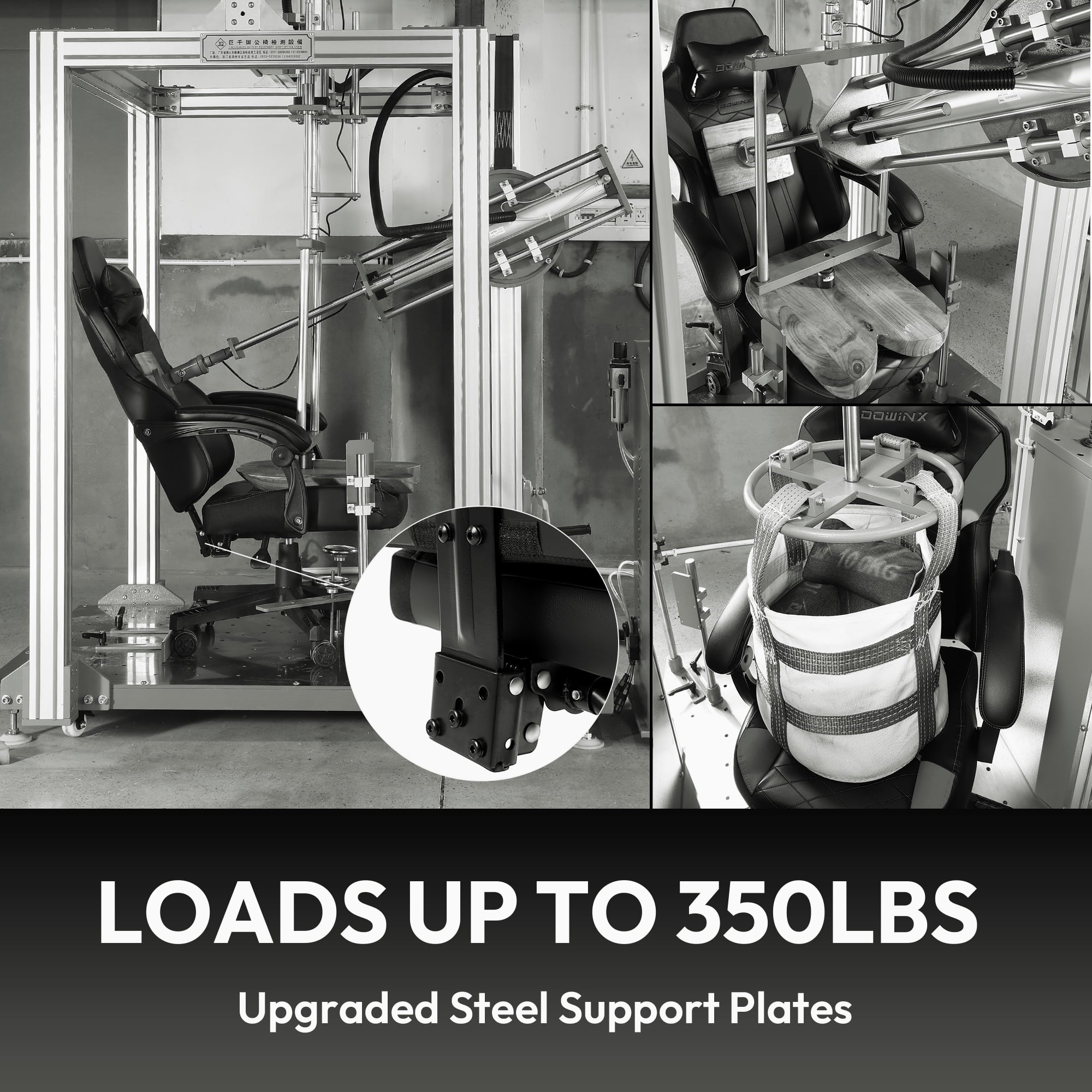 Dowinx Gaming Chair with Pocket Spring Cushion, Ergonomic Computer Chair High Back, Reclining Game Chair Pu Leather 350LBS, Grey