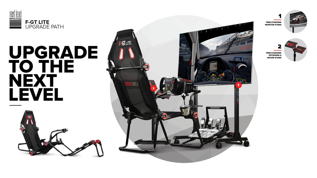 Next Level Racing F-GT Lite Formula and GT Foldable Simulator Cockpit (NLR-S015)