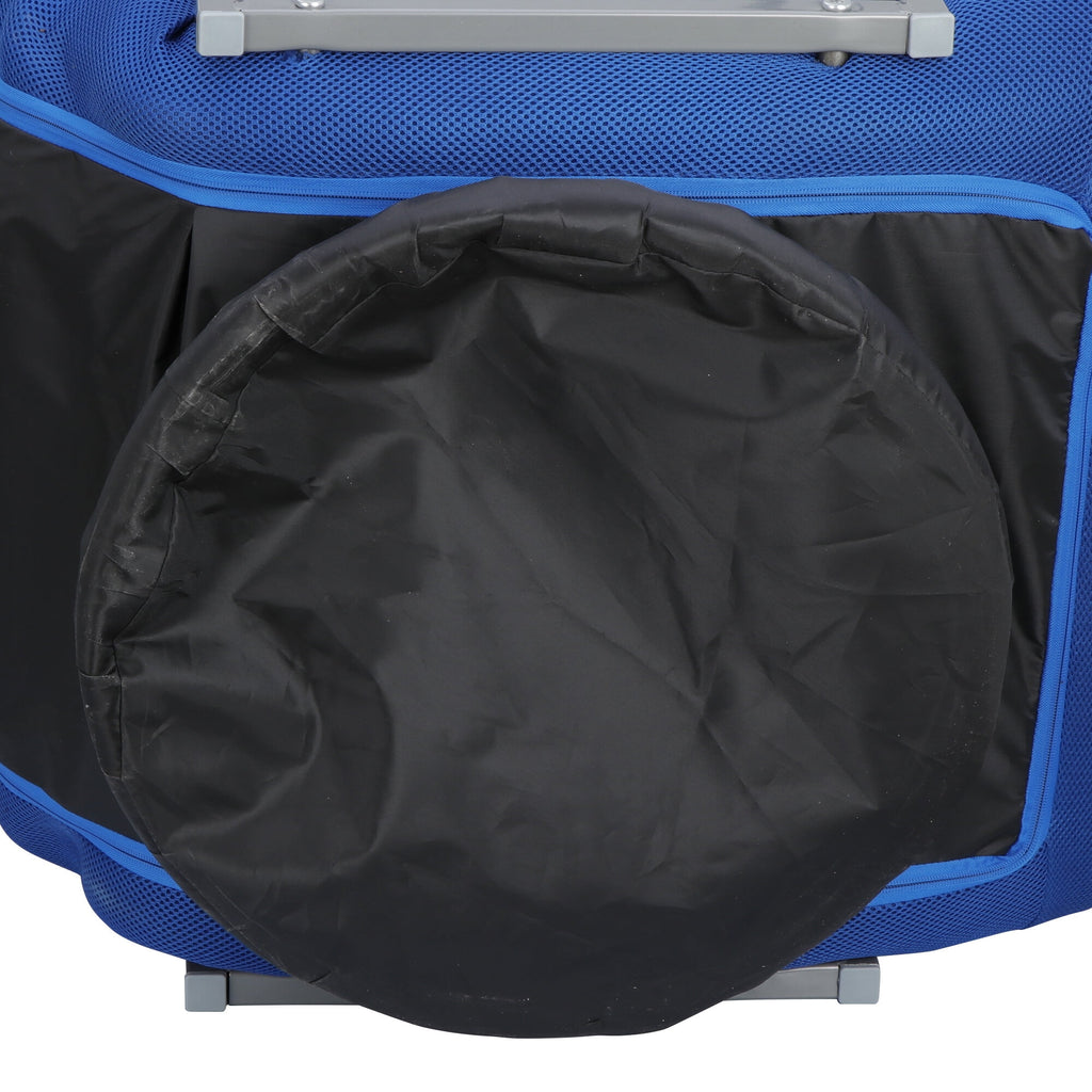 HomGarden 360 Degree Swivel Foam Gaming Floor Chair W/Armrests, Adjustable Folding Rocker 21" Wx28.7"H Blue