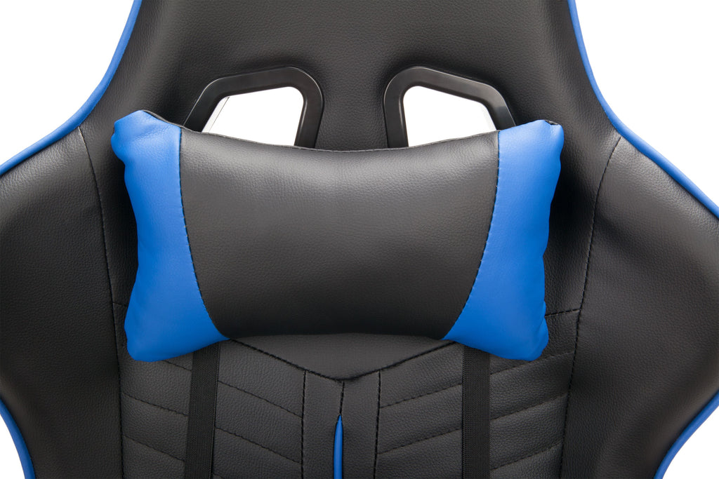 OFM Essentials Collection Racing Style Gaming Chair, in Blue (ESS-6065-BLU)
