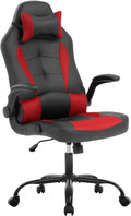 FDW Ergonomic Gaming Chair, Lumbar Support, Swivel Rolling for Women, Men(Red)