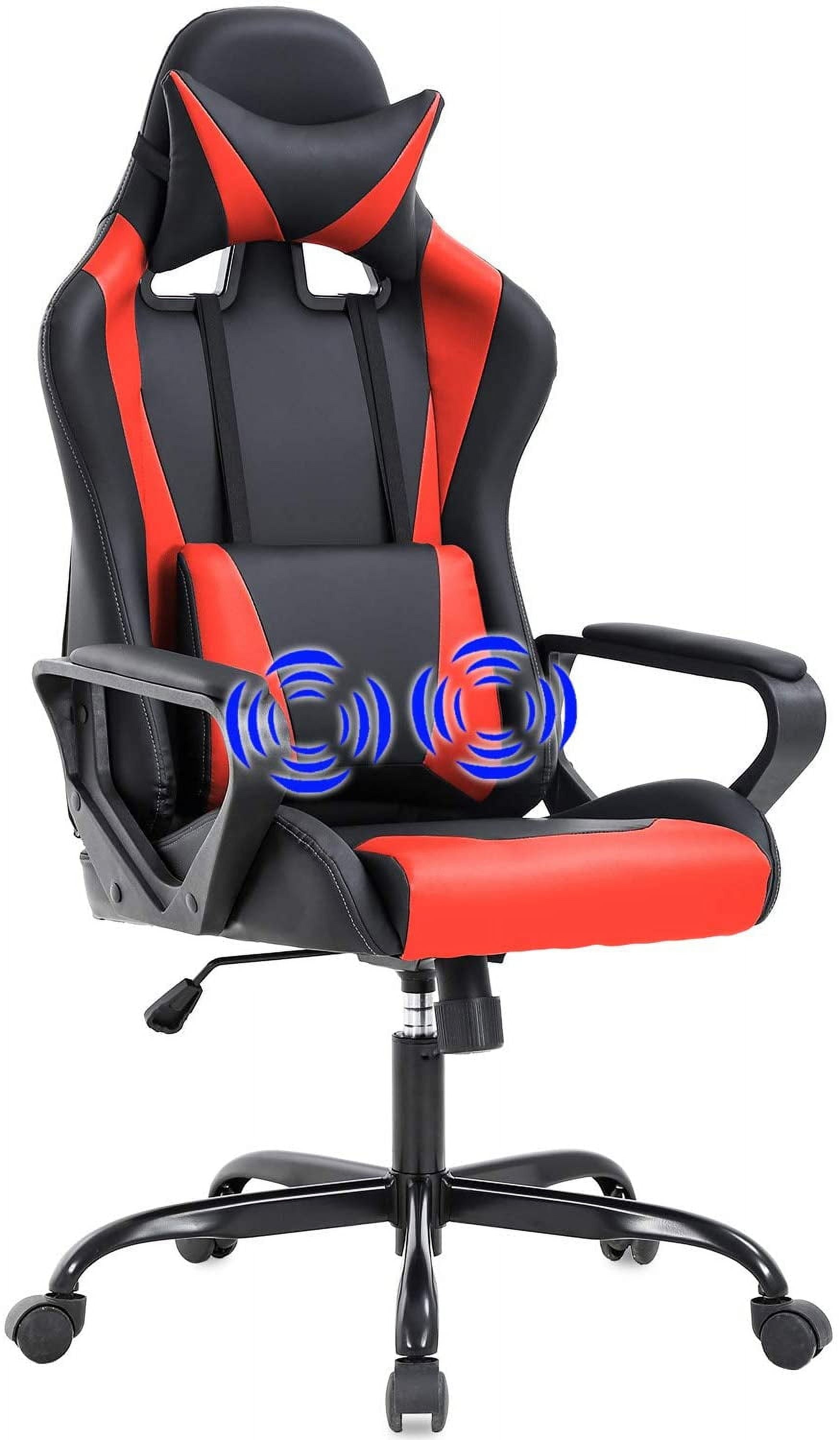 BestOffice Ergonomic Gaming Chair, Lumbar Support, Rolling Swivel for Men, Women(White)