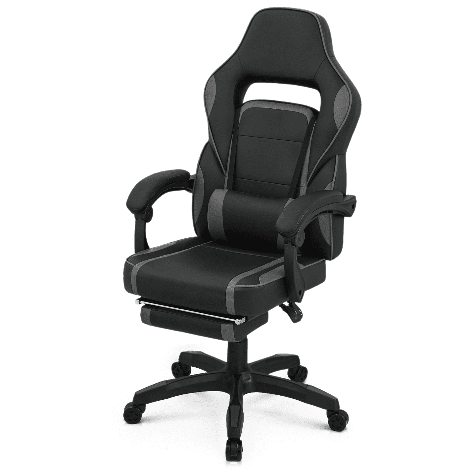 Magshion Computer Recliner Chair, Ergonomic Adjustable Swivel Gaming Seat with Lumbar Support for Electronic Game Room, Red