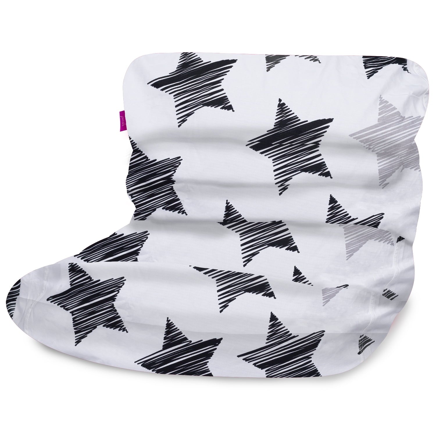 Posh Creations Laguna Lounger Bean Bag Chair, Kids, 3 ft, Black