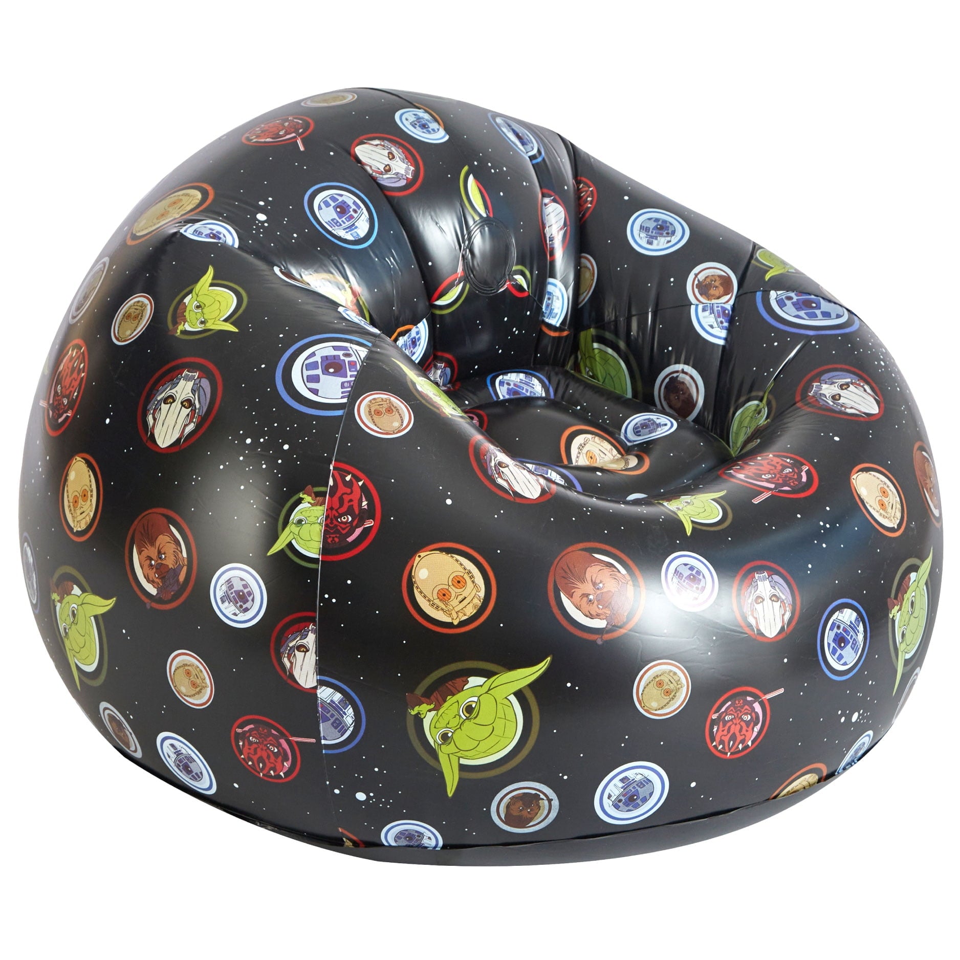 Star Wars Inflatable Gaming Chair by Idea Nuova - Grey, Ideal for Kids Ages 3 and Up