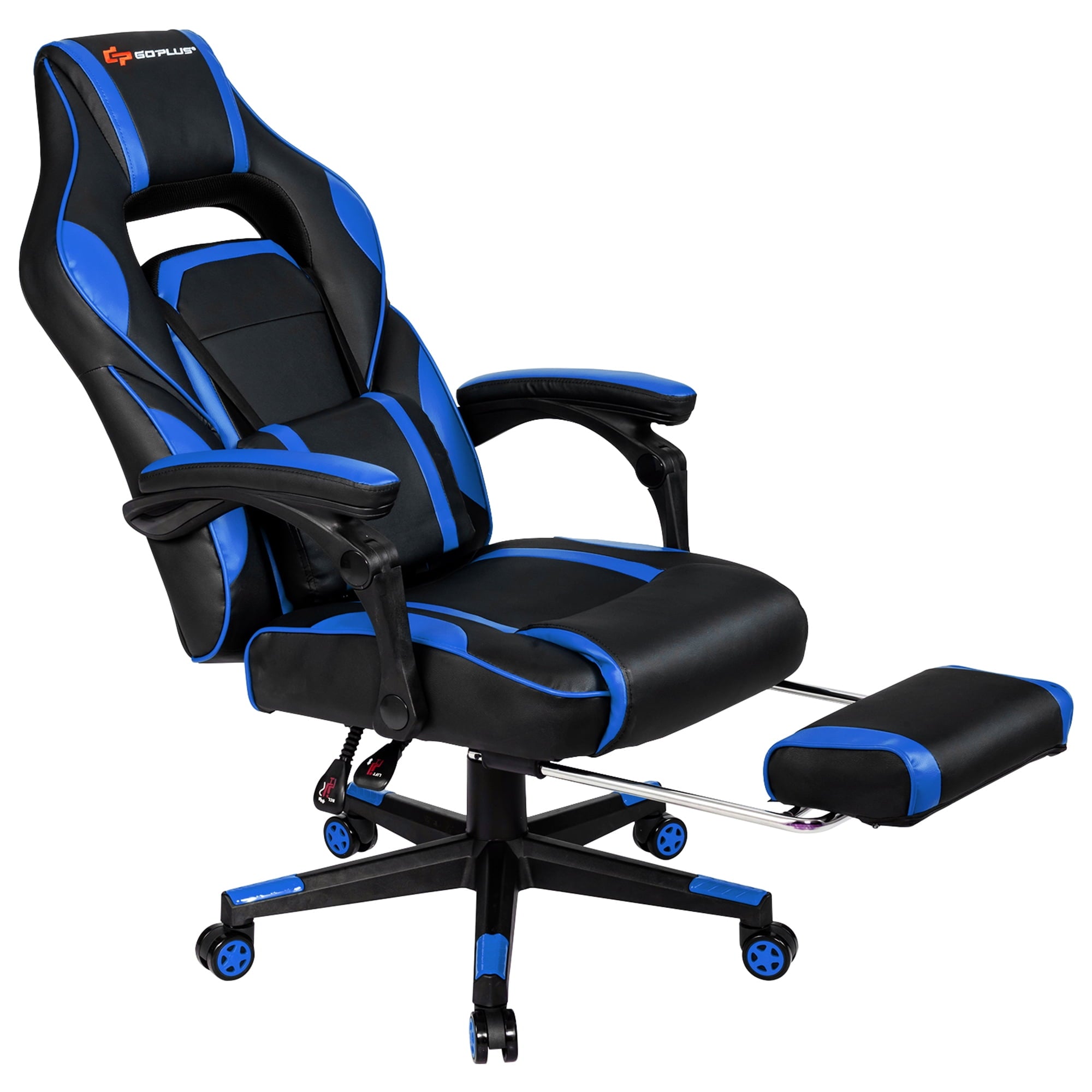 Gymax Ergonomic & Adjustable Swivel Gaming Chair, Blue
