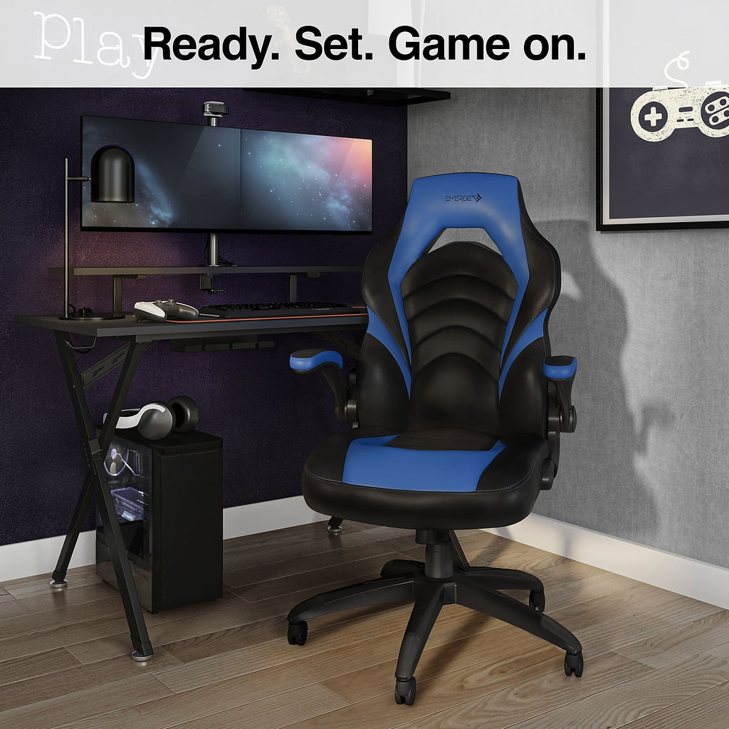 Staples Gaming Chair Black and Blue 2710764