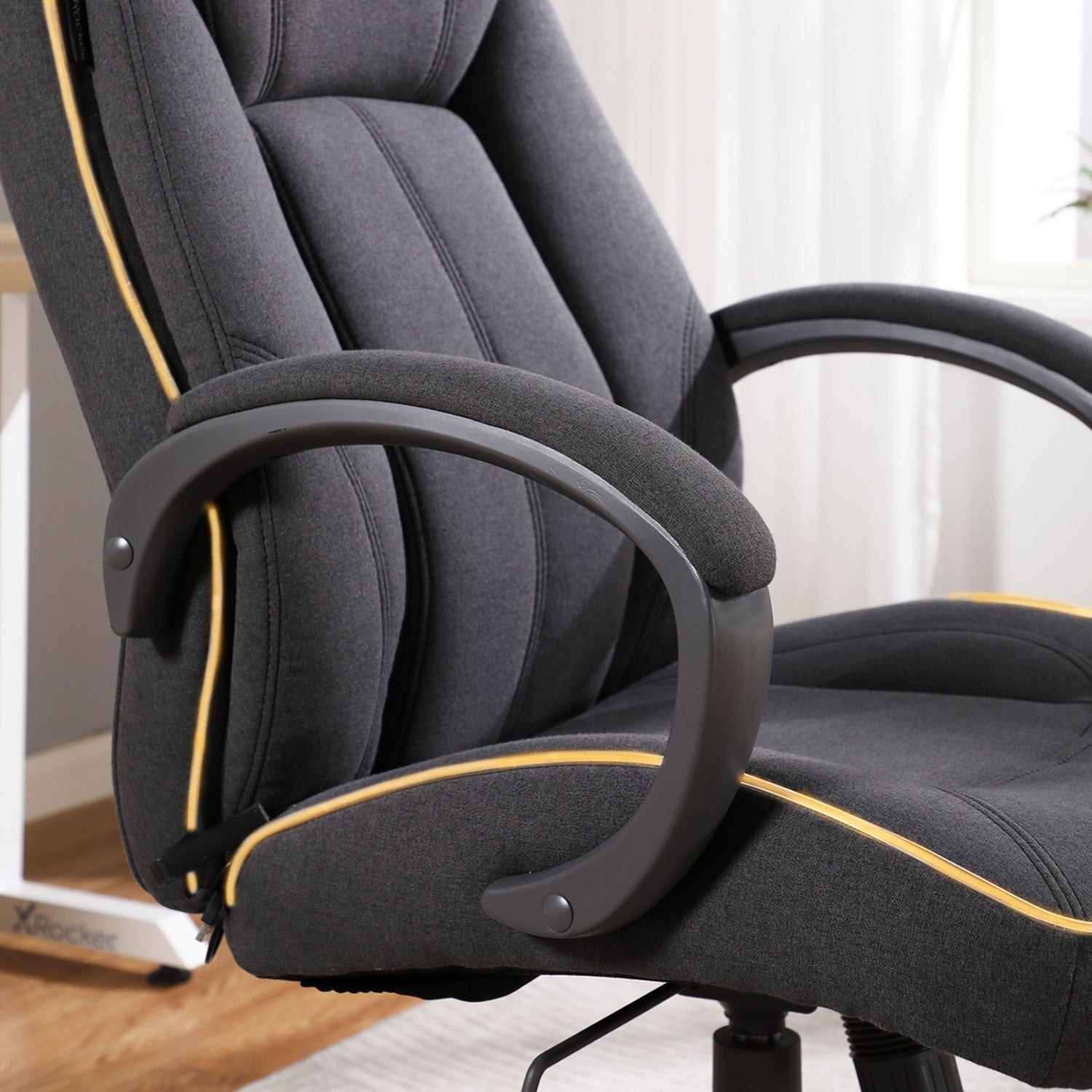 X Rocker Lucent PC Gaming Chair with LED Lighting, Grey