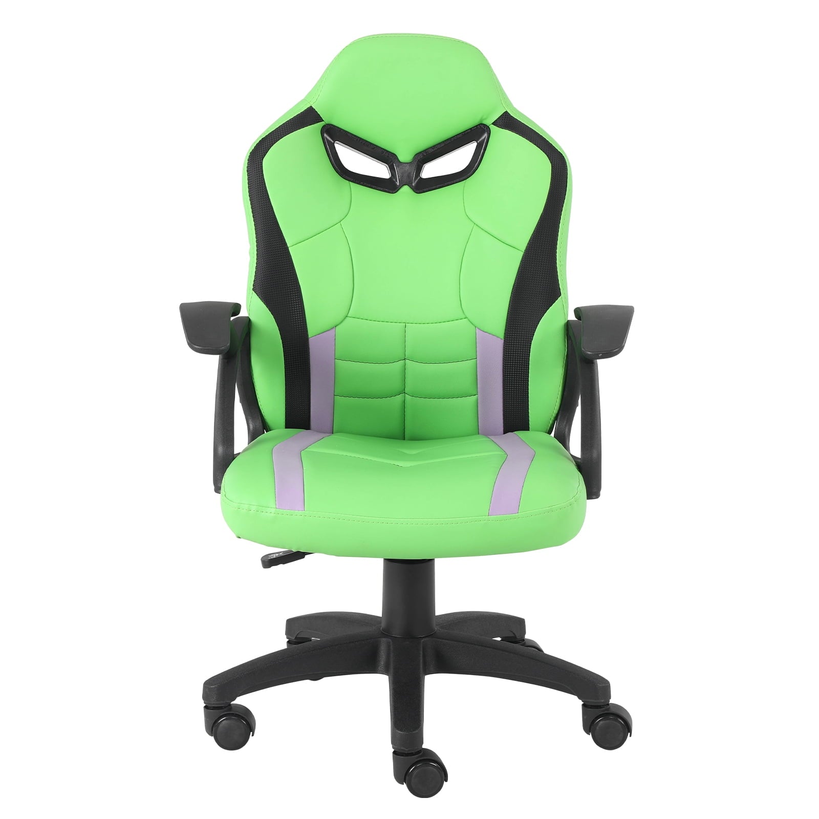 Swivel Gaming Chair for Boys Girls Kids Activity Chair High Back Ergonomic Racing Computer Chair, Height Adjustable, Green
