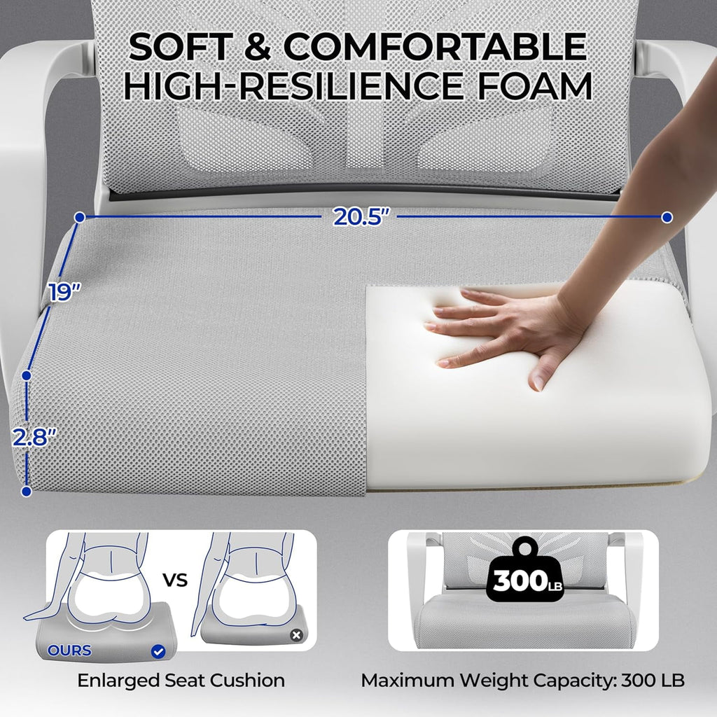 Office Chair Mesh Desk Chair Computer Chair Gaming Chair Adjustable Comfy Chair Swivel Ergonomic Chair for Home Office/Work/Study